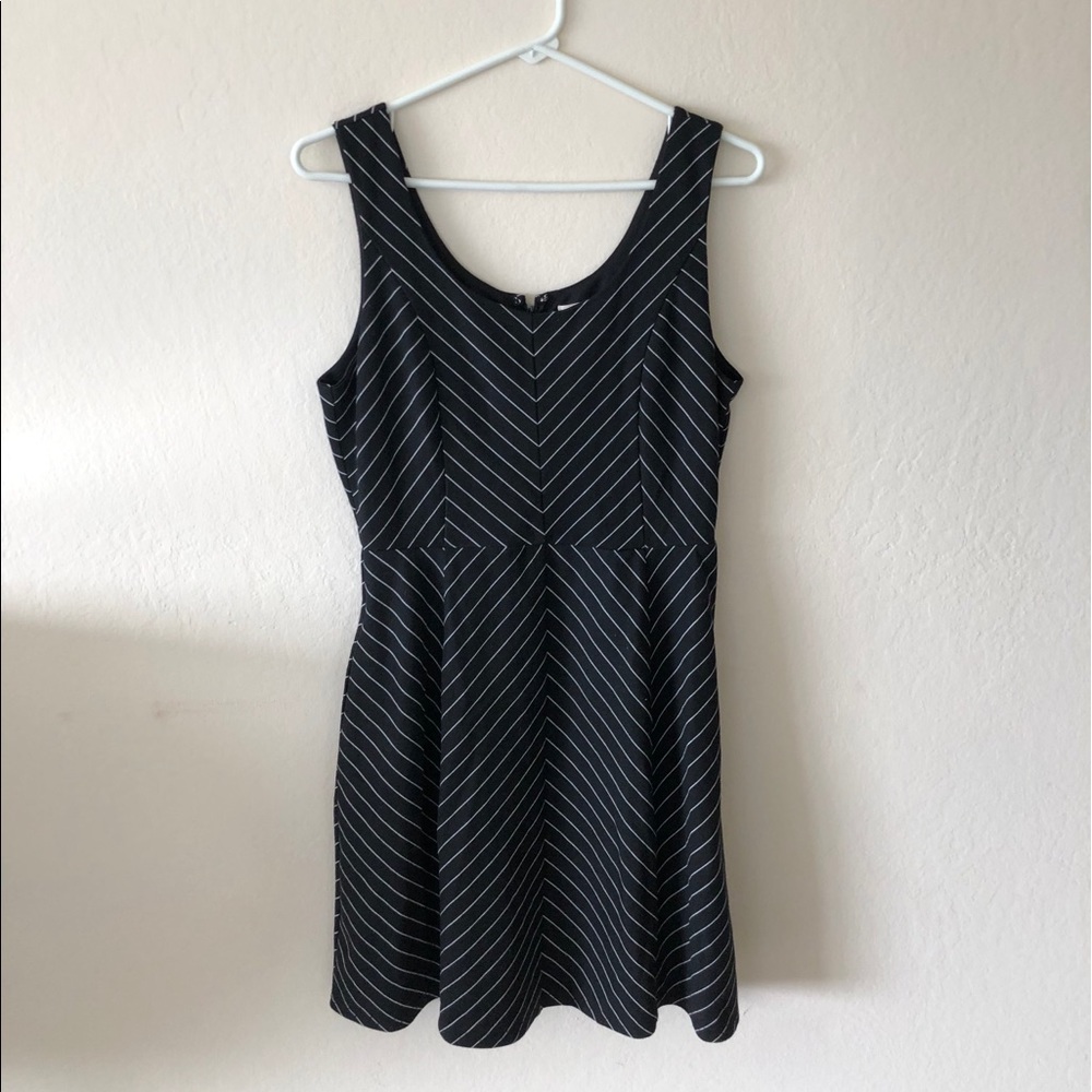 Black and White Tulle Dress with Pockets